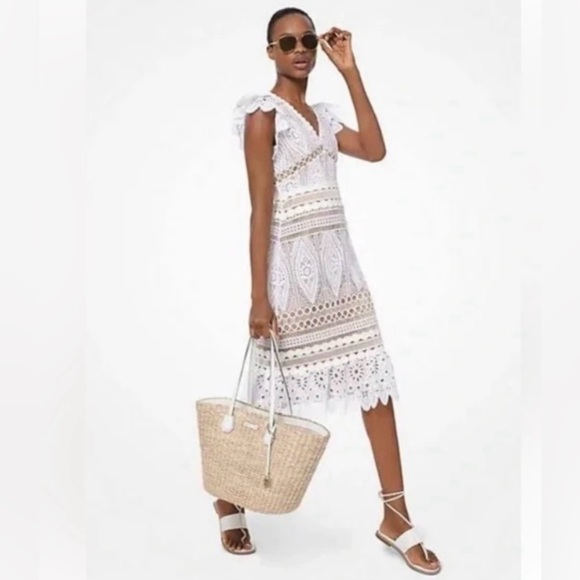Michael Kors White Lace Dress - Picture 2 of 5